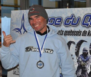 Starkites Pro Rider William Acosta, Champion in Snowkiting.