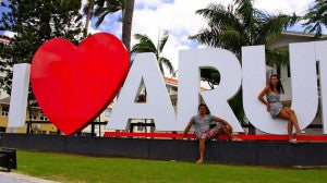 Starkites in Aruba with Ugne and Rustam