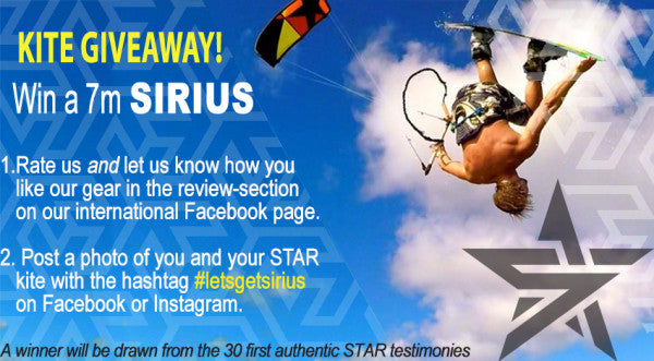 Want to win a free SIRIUS V2 7m kite ?